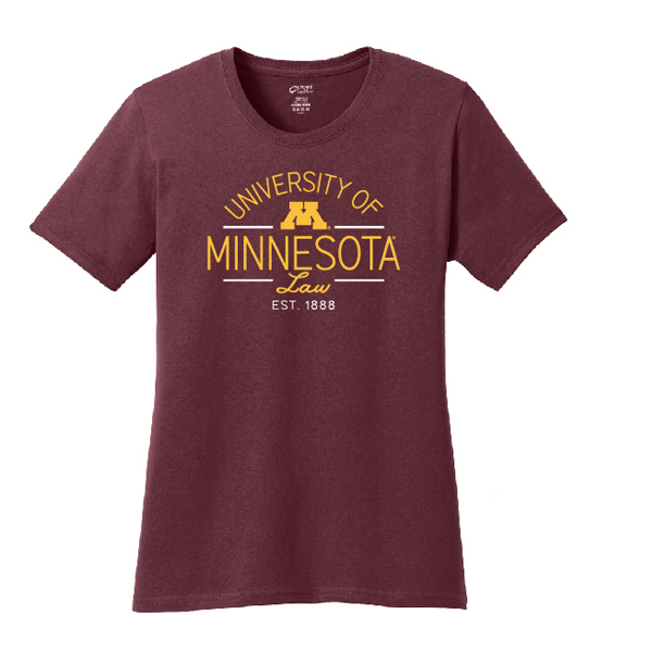 Women's University of Minnesota Law School TShirt University of
